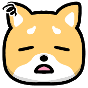 อิโมจิไลน์ Happy Shiba inu Emoji