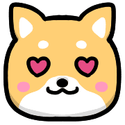 อิโมจิไลน์ Happy Shiba inu Emoji