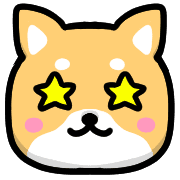 อิโมจิไลน์ Happy Shiba inu Emoji