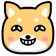 อิโมจิไลน์ Happy Shiba inu Emoji