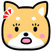 อิโมจิไลน์ Happy Shiba inu Emoji