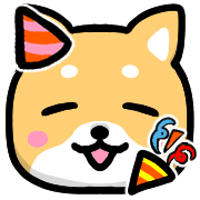 อิโมจิไลน์ Happy Shiba inu Emoji