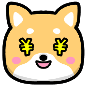 อิโมจิไลน์ Happy Shiba inu Emoji