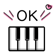 อิโมจิไลน์ Happy piano Emoji