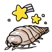 อิโมจิไลน์ Happy Bathynomous dorsalis Emoji