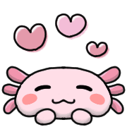 อิโมจิไลน์ Happy axolotl Emoji