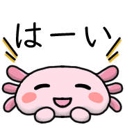 อิโมจิไลน์ Happy axolotl Emoji