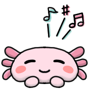 อิโมจิไลน์ Happy axolotl Emoji