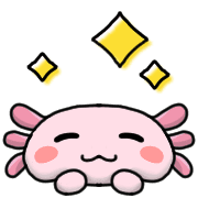 อิโมจิไลน์ Happy axolotl Emoji