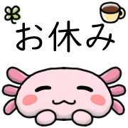 อิโมจิไลน์ Happy axolotl Emoji