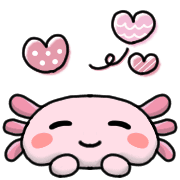 อิโมจิไลน์ Happy axolotl Emoji