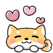 อิโมจิไลน์ Happy Shiba inu Emoji 2