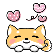 อิโมจิไลน์ Happy Shiba inu Emoji 2