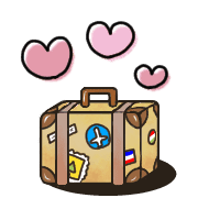 อิโมจิไลน์ Happy suitcase Emoji