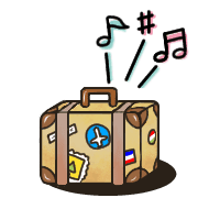 อิโมจิไลน์ Happy suitcase Emoji