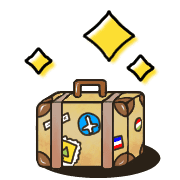 อิโมจิไลน์ Happy suitcase Emoji