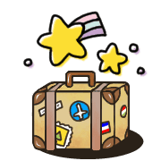 อิโมจิไลน์ Happy suitcase Emoji