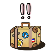 อิโมจิไลน์ Happy suitcase Emoji