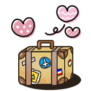 อิโมจิไลน์ Happy suitcase Emoji