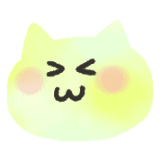 อิโมจิไลน์ Kawaii watercolor cat