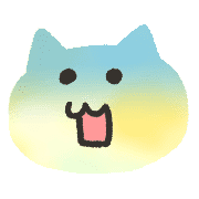 อิโมจิไลน์ Kawaii watercolor cat