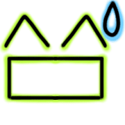 อิโมจิไลน์ Nostalgic Emoji neon color