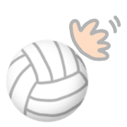 อิโมจิไลน์ Volleyball,daily use fukidashi