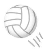 อิโมจิไลน์ Volleyball,daily use fukidashi