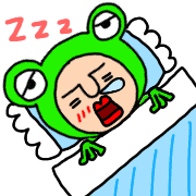 อิโมจิไลน์ Simple frog emoji