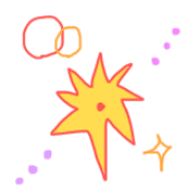 อิโมจิไลน์ A slightly colorful emoji