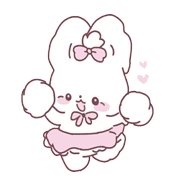Pink bunny cute