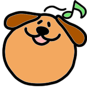 อิโมจิไลน์ handy funnydog by ano (brown)