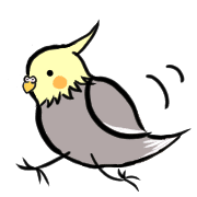 อิโมจิไลน์ Cute cockatiels and everyday emoji