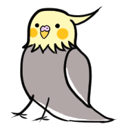 อิโมจิไลน์ Cute cockatiels and everyday emoji