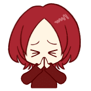 อิโมจิไลน์ red girl emoji