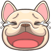 French Bulldog PIGU Animated Emoji