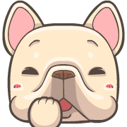 French Bulldog PIGU Animated Emoji รูปที่ 5