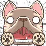 French Bulldog PIGU Animated Emoji รูปที่ 6