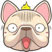 French Bulldog PIGU Animated Emoji รูปที่ 7