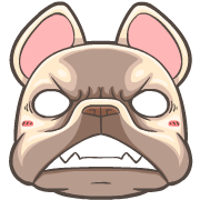 French Bulldog PIGU Animated Emoji รูปที่ 9
