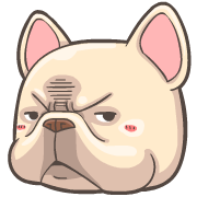 French Bulldog PIGU Animated Emoji รูปที่ 10