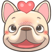 French Bulldog PIGU Animated Emoji รูปที่ 12