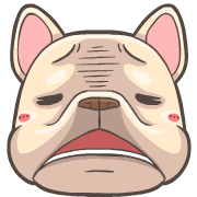 French Bulldog PIGU Animated Emoji รูปที่ 13