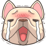 French Bulldog PIGU Animated Emoji รูปที่ 14