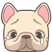 French Bulldog PIGU Animated Emoji รูปที่ 15
