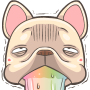 French Bulldog PIGU Animated Emoji รูปที่ 16
