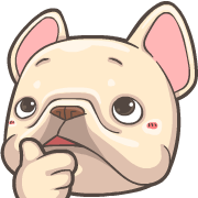 French Bulldog PIGU Animated Emoji รูปที่ 17