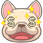 French Bulldog PIGU Animated Emoji รูปที่ 18