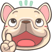 French Bulldog PIGU Animated Emoji รูปที่ 25