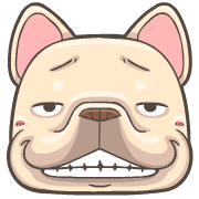 French Bulldog PIGU Animated Emoji รูปที่ 26